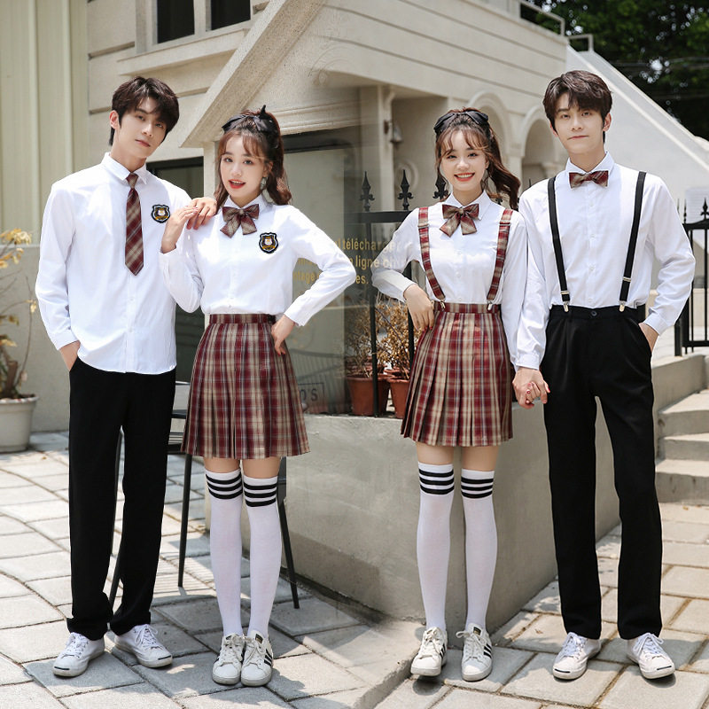 校服套装学院制服中学生朗诵合唱演出服高中生运动会毕业班服一套