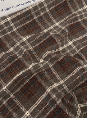 布亦 冬季复古毛呢砖红色呢子大衣半身裙服装面料帽子包包diy布料