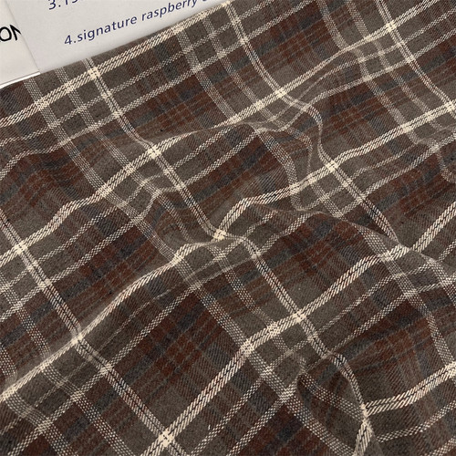 布亦 冬季复古毛呢砖红色呢子大衣半身裙服装面料帽子包包diy布料
