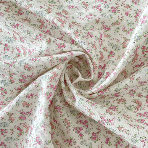 布亦 田园小碎花印花斜纹布料沙发布窗帘服装面料手工diy小棉布