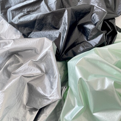 布亦新款高级哑光布料服装连衣裙桌布手工diy褶皱羽绒服雨衣防水