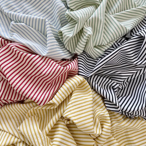 布亦条纹小清新ins布料服装桌布抱枕手工diy窗帘连衣裙小众百搭