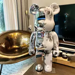 Bearbrick 400% Same Style Violent Bear by Hikori Takashi, Building Block Bear, Living Room Decoration, Doll Bear, Figurine, Gift