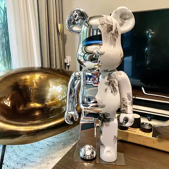 Bearbrick 400% Same Style Violent Bear by Hikori Takashi, Building Block Bear, Living Room Decoration, Doll Bear, Figurine, Gift