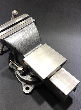 灰色台钳台虎钳重型  铸铁加厚360度旋转锻造工具首饰工具包