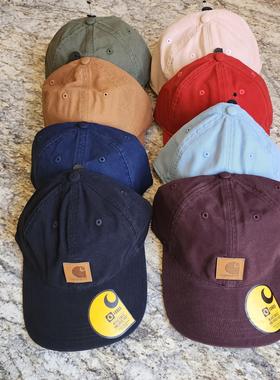 正品Carhartt Odessa Cap卡哈特工装水洗做旧弯檐棒球软顶鸭舌帽