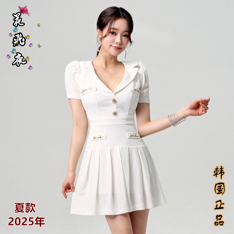 【花飞夜】韩国代购2025年夏连衣裙