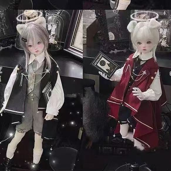 四野 BJD四分体娃衣大四胖四mdd可穿套装玩偶换装魔法女巫套装