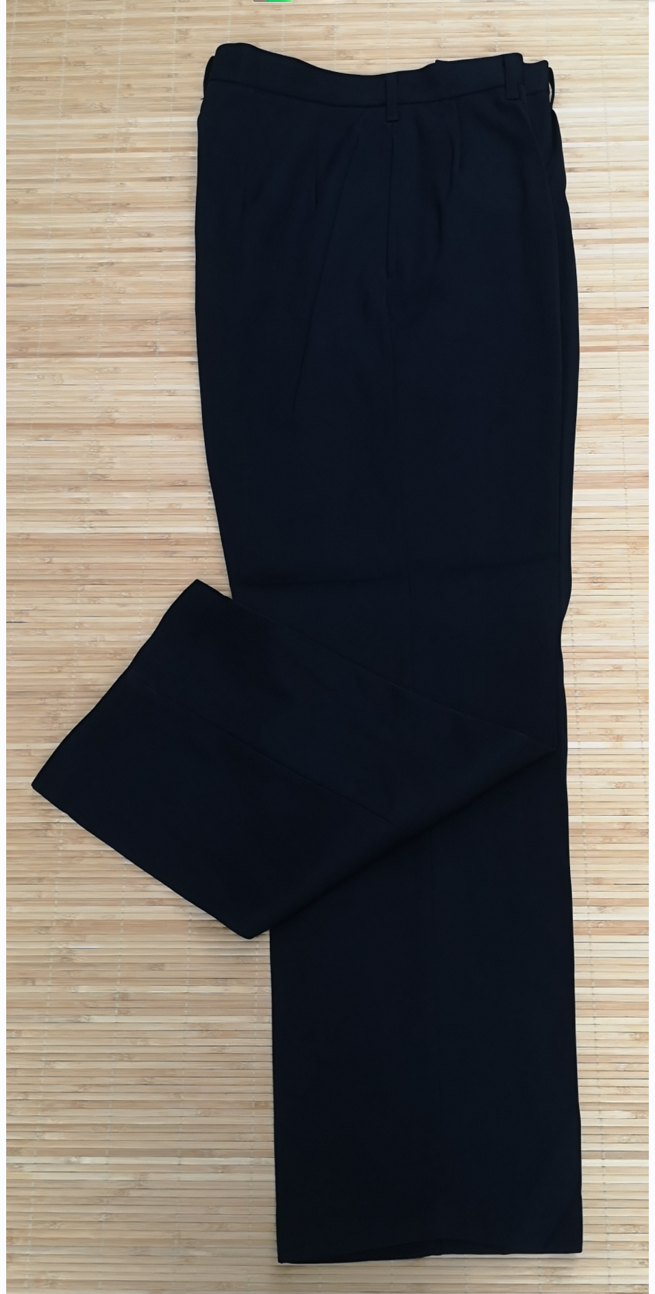 斜纹混纺长裤 藏蓝色哔叽面料挺括长裤 冬季长裤 品质优异的西裤