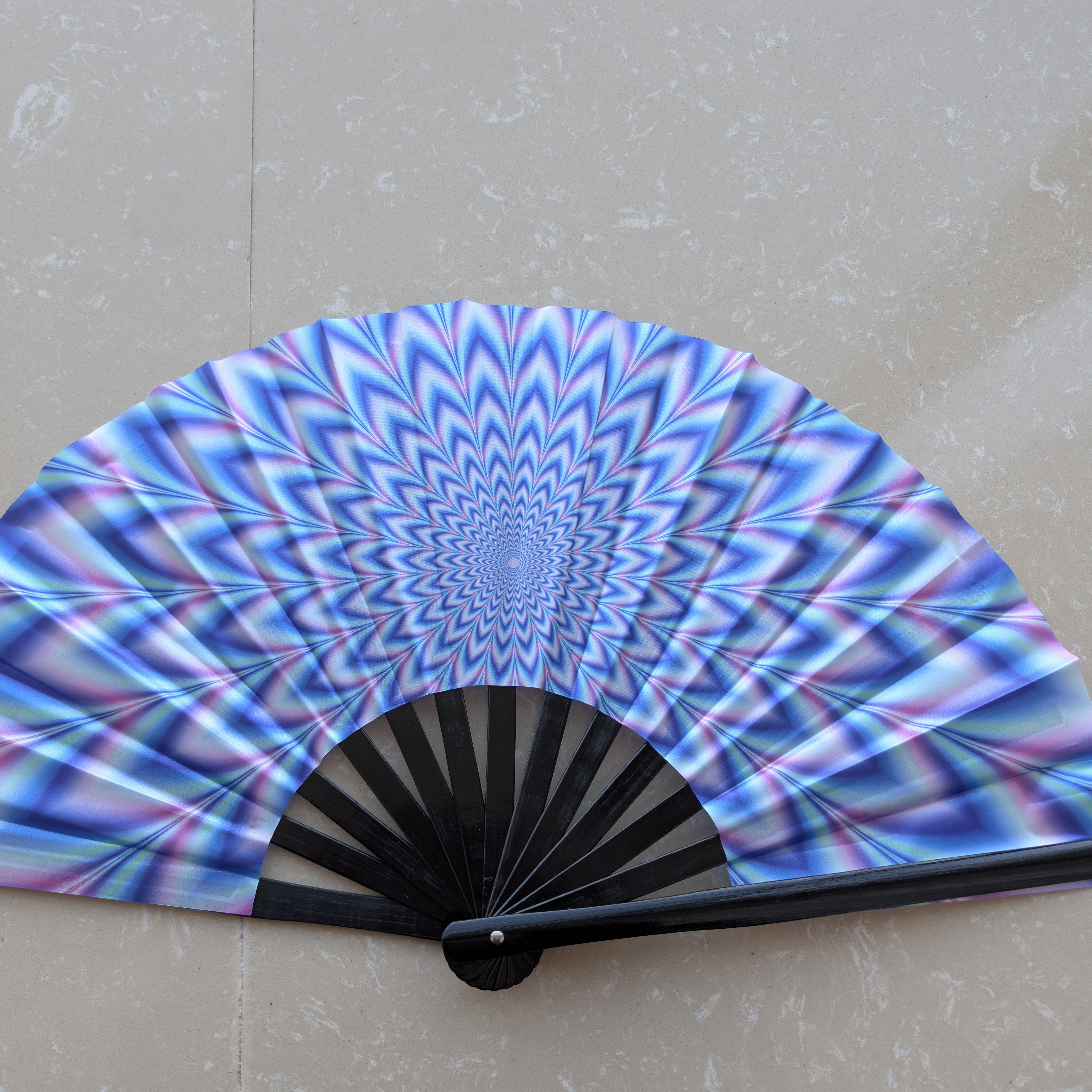 夜店酒吧蹦迪扇反光夜店折扇