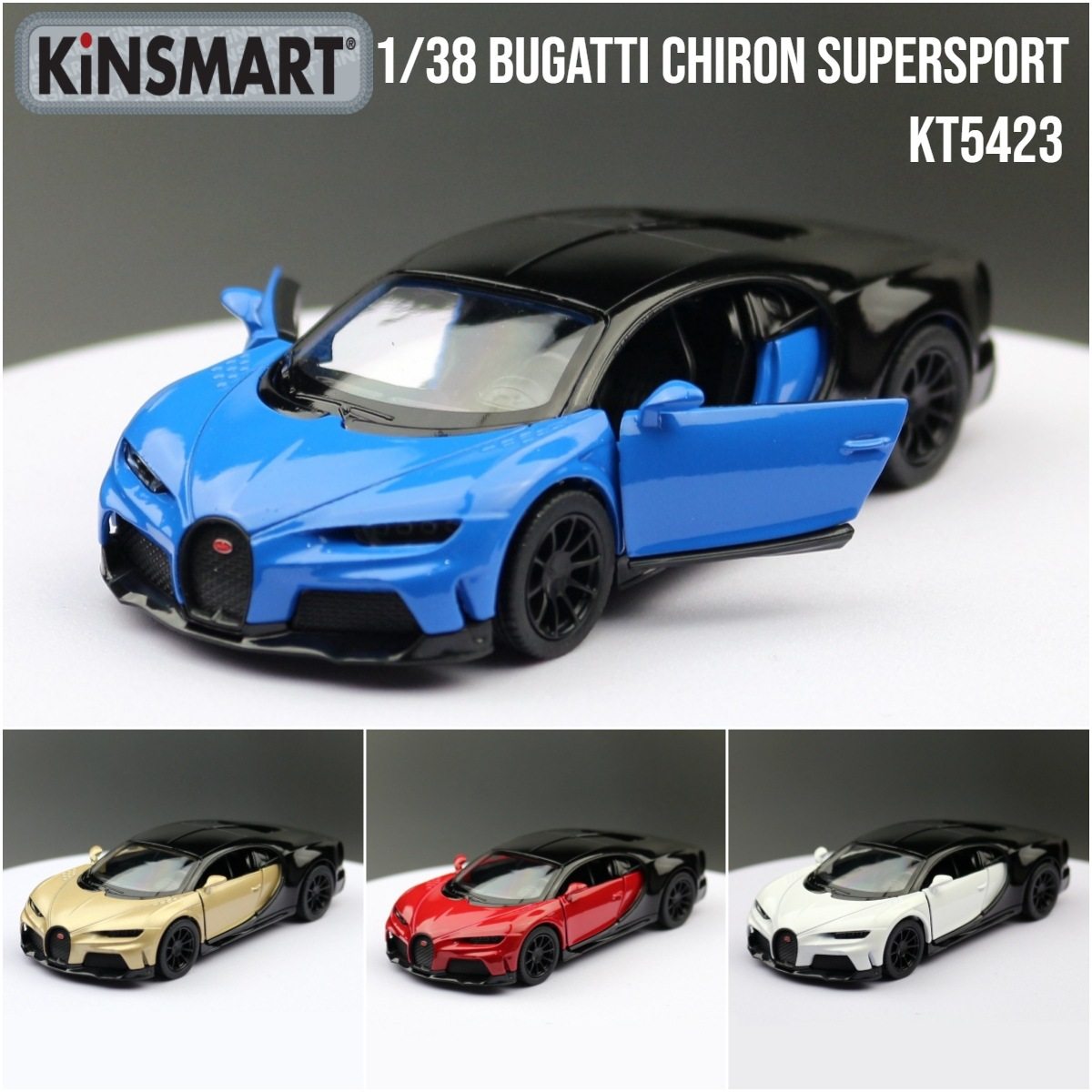 汽车模型1比38布加迪chiron
