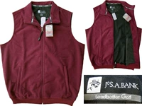 Hoa Kỳ Jos.A.BANK không thấm nước và gió wicking golf lông cừu dây kéo vest vest - Lót áo thun 3 lỗ nam