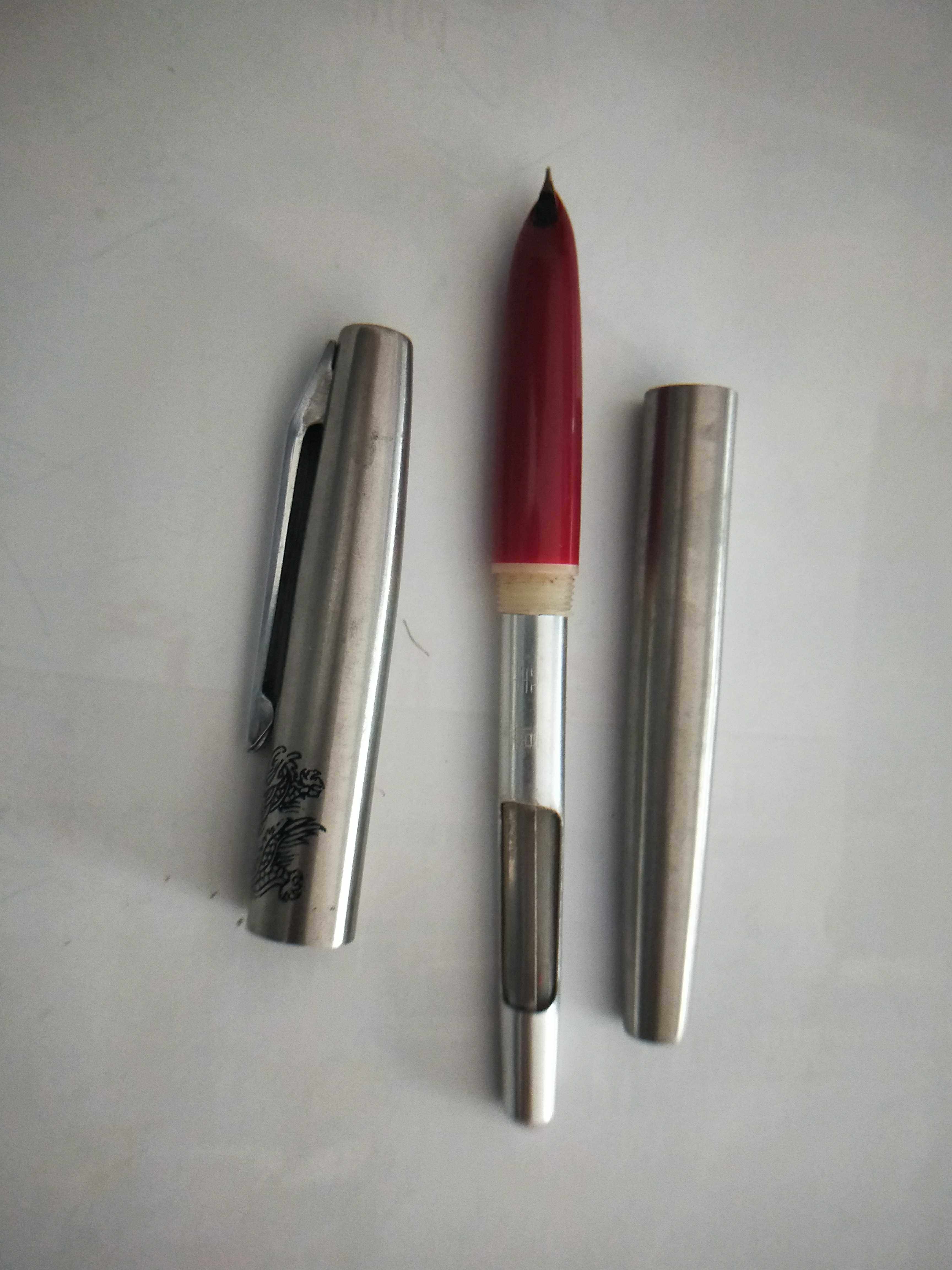 全新库存80年代金星717高级龙版钢笔