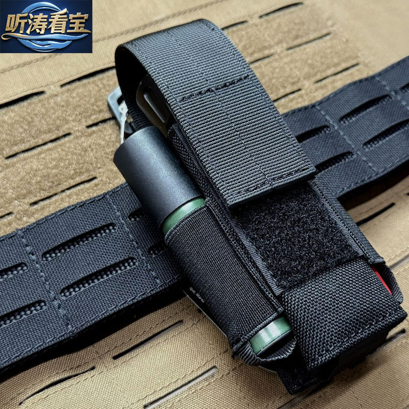 通用战术电筒套两边带电池袋多功能战术腰部工具包EDC小包