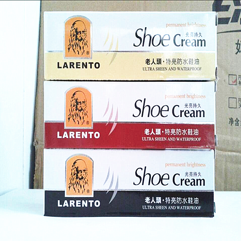 光亮恒久远老人头特亮克装鞋油