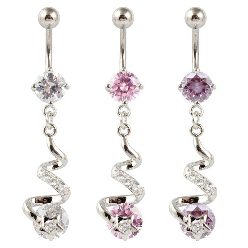 肚脐钉女星星锆石韩版性感脐环肚皮舞肚脐扣防过敏医用钛钢粗杆,饰品/流行首饰/时尚饰品新,肚脐类饰品,淘宝优惠券,粉丝福利购,淘宝优惠卷