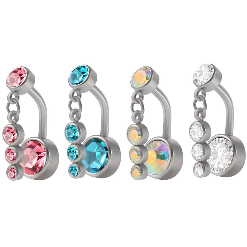 肚脐钉女不掉色内螺纹防过敏粗杆捷克水钻打孔穿刺钛钢肚脐环饰品,饰品/流行首饰/时尚饰品新,肚脐类饰品,淘宝优惠券,粉丝福利购,淘宝优惠卷