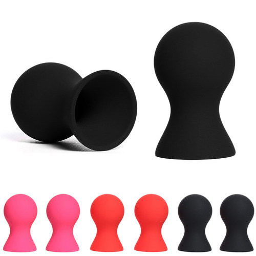 人体乳环饰品硅胶吸盘黑色粉色大红色免打孔个性性感一对的价格