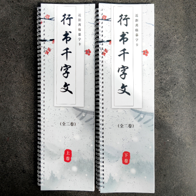 【行书千字文】行书千字文9厘米格近距离临摹字卡