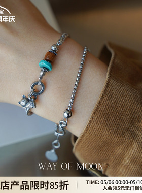 WAYOFMOON小猫手链女轻奢