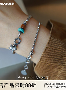 WAYOFMOON小猫手链女轻奢