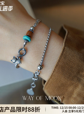 WAYOFMOON小猫手链女轻奢