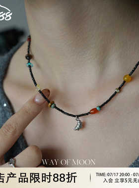 WAYOFMOON可叠戴天然松石项链
