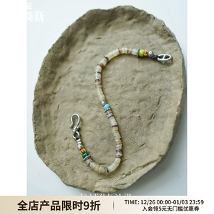 WAY MOON原创设计ins天然石手工极细简约手链贝壳精致复古手串