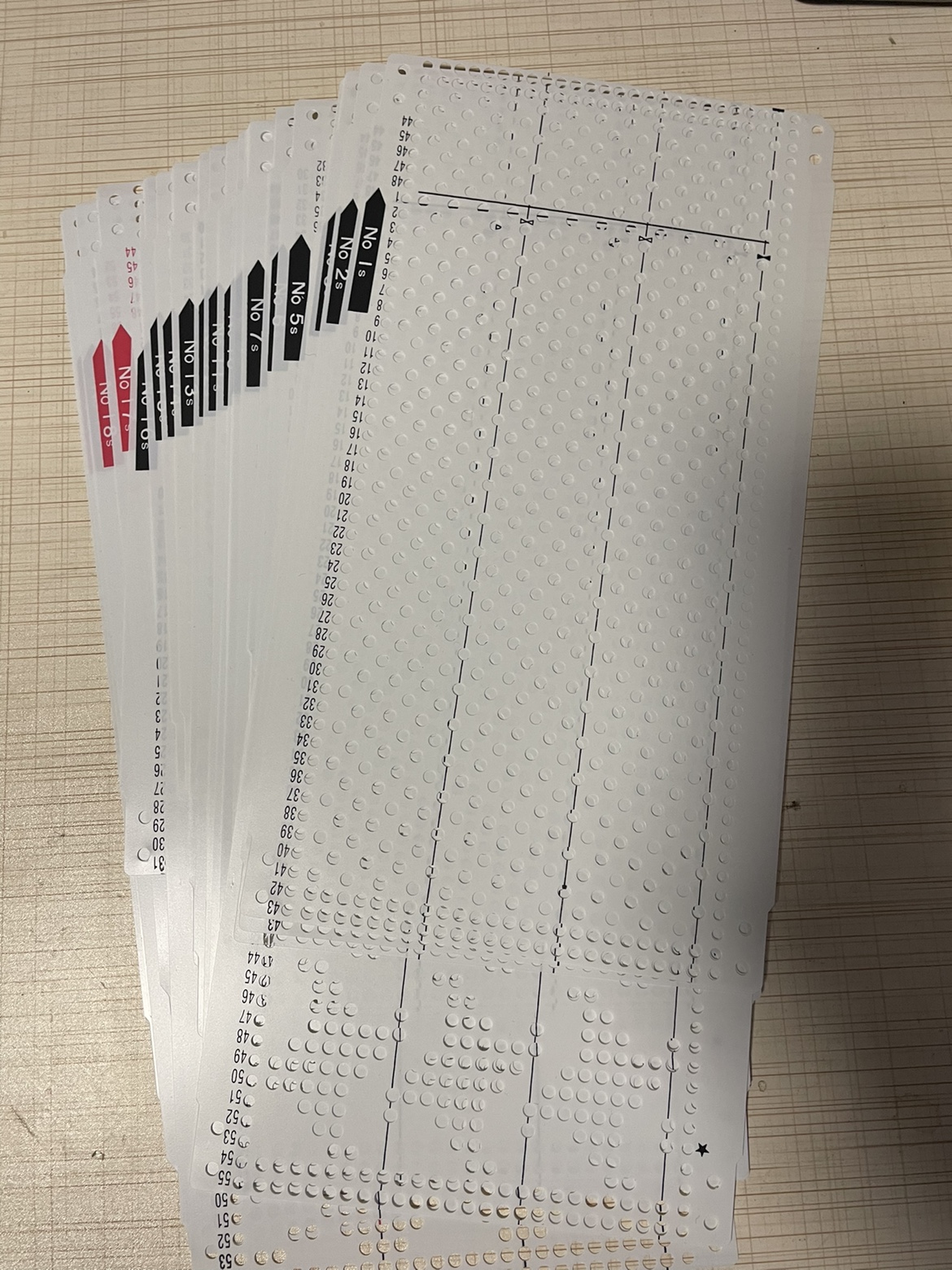 兄弟牌编织机KH868 花样套卡（1-20）