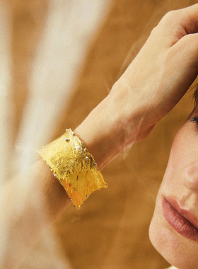 SHINSEI官方原创雕纹手镯镀金