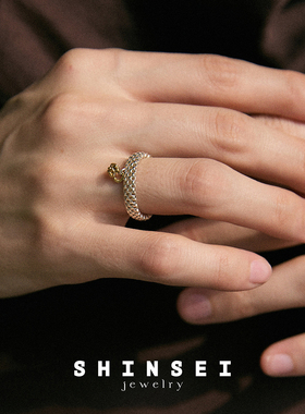 森制SHINSEI官方单珠分色戒指