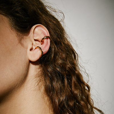 SHINSEI官方手工原创扭纹耳骨夹