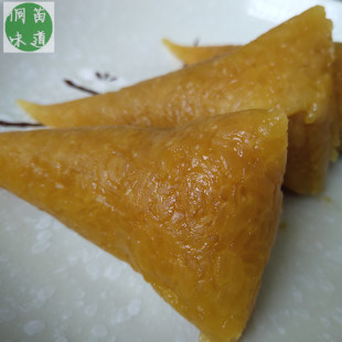 湖南特产农家手工制作端午节碱水棕怀化会同靖州新鲜原味糯米粽子