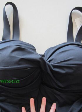 连体裙摆超大码保守泳衣