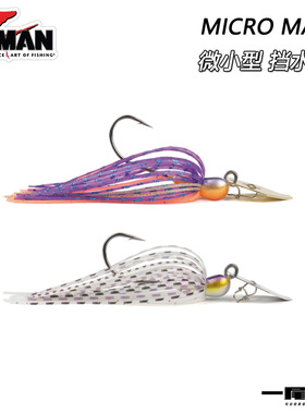 美国ZMAN路亚饵微小型MICRO MAX挡水板JIG高品质精细chatterbait