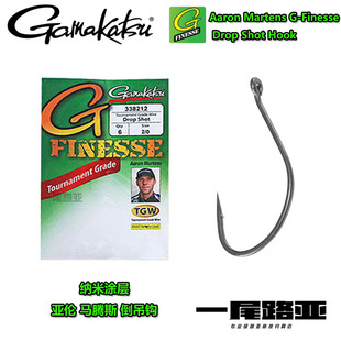 Gamakatsu伽马卡兹G-Finesse亚伦马腾斯纳米涂层竞技倒钓钩路亚钩