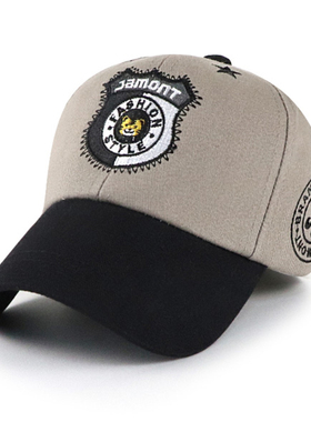 春夏新款儿童帽子男童帅气刺绣棒球帽小中大童小学生鸭舌帽遮阳帽