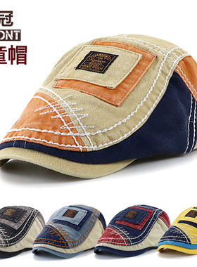 高品质品牌男童帅气鸭舌帽贝雷帽