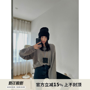 廓形TEE女T恤 w风磨绒保暖chao亲肤感磨毛长袖 SOTHEA Ji简松弛R