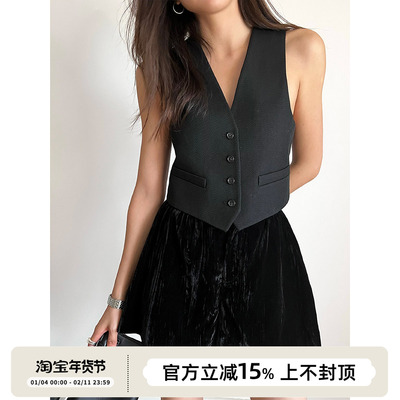 高腰SOTHEA丝绒阔腿短裤