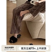 SOTHEA 2色 特殊褶皱丝绒中腰直筒阔腿裤 21秋冬新款 时髦百搭款