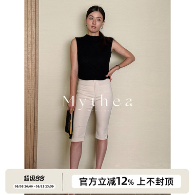 SOTHEA Clean Fit 醋酸杜邦弹力纤维修身紧身夏季五分休闲中裤