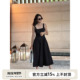 慵懒全棉方领抽褶高腰长款 SOTHEA 2025年夏日法式 过膝背心连衣裙