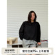 慵懒时髦 2025年秋季 全棉落肩一字领套头长袖 SOTHEA 短款 卫衣外套