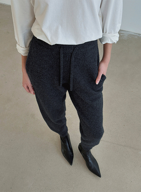 SOTHEA 简奢风美丽奴羊毛针织加厚保暖锥形休闲裤｜体感媲美羊绒