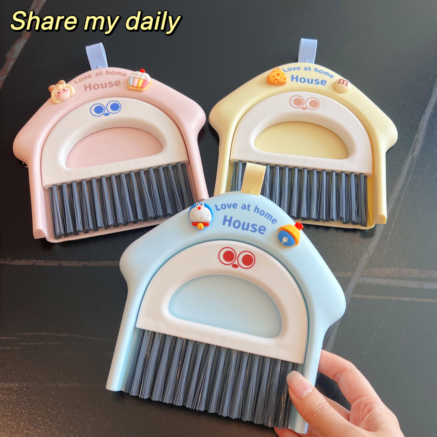 可爱ins风桌面扫把便携车载清洁