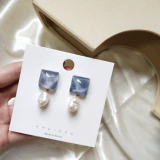 Дизайнерские серьги из жемчуга, Гонконг, 2022, простой и элегантный дизайн