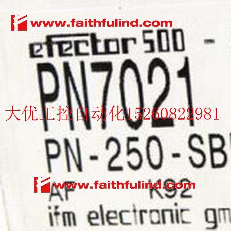 议价 PN7021易福门全新压力感测器 PN-250-SBR14-QFPKG/U现货