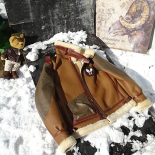 福利！小羊羔无涂轻薄皮毛一体巴顿徽章B3