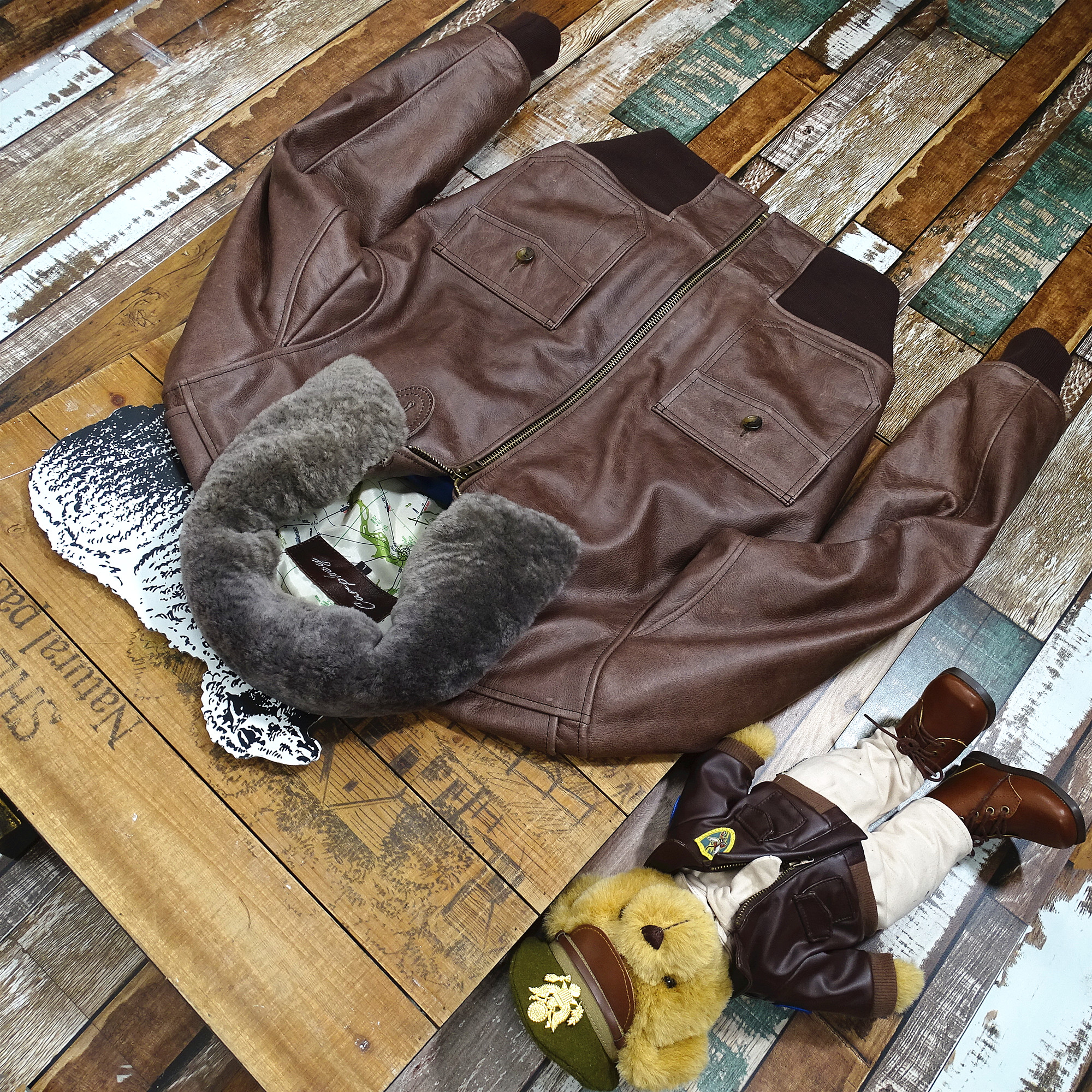 皮夹克头层牛皮真皮皮衣